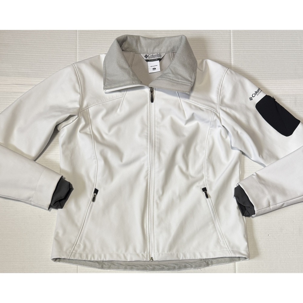 COLUMBIA Titanium - Women's Omni-Shield White Sotshell Jacket - Size‎ X-Large XL